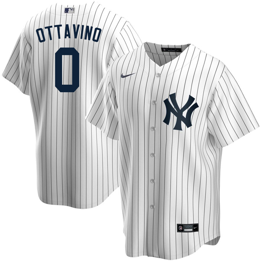 2020 Nike Men #0 Adam Ottavino New York Yankees Baseball Jerseys Sale-White